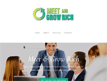 Tablet Screenshot of meetandgrowrich.com